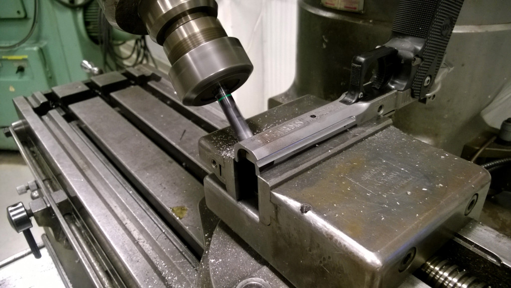 Milling the mount to dust cover